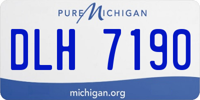 MI license plate DLH7190