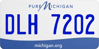 MI license plate DLH7202
