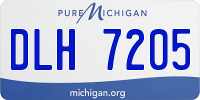 MI license plate DLH7205