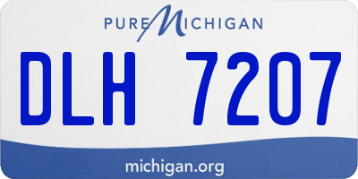 MI license plate DLH7207