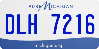 MI license plate DLH7216