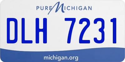 MI license plate DLH7231