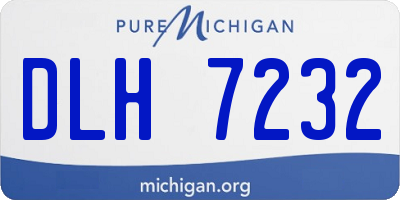 MI license plate DLH7232