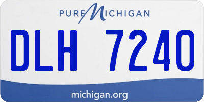 MI license plate DLH7240