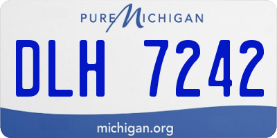 MI license plate DLH7242