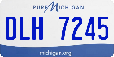 MI license plate DLH7245