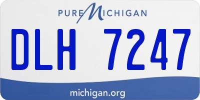 MI license plate DLH7247
