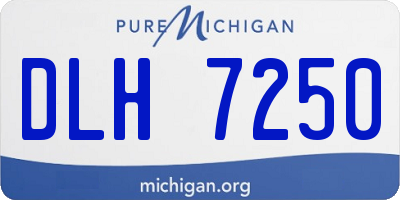 MI license plate DLH7250