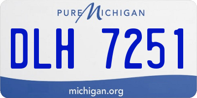 MI license plate DLH7251