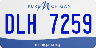 MI license plate DLH7259