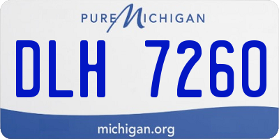 MI license plate DLH7260