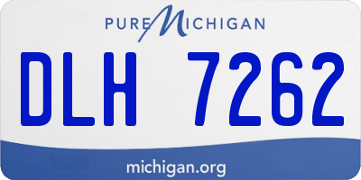 MI license plate DLH7262