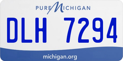 MI license plate DLH7294