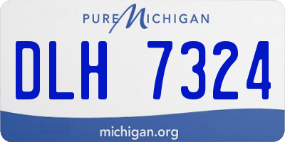 MI license plate DLH7324