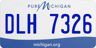 MI license plate DLH7326