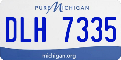 MI license plate DLH7335