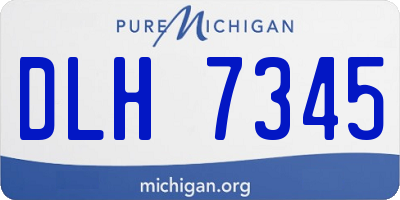 MI license plate DLH7345