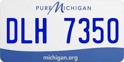 MI license plate DLH7350