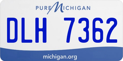 MI license plate DLH7362