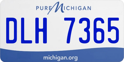 MI license plate DLH7365