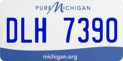 MI license plate DLH7390