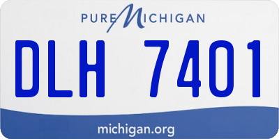 MI license plate DLH7401