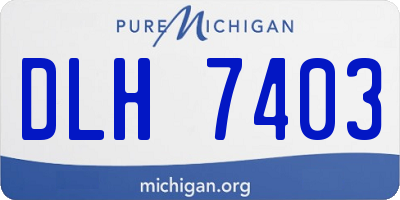 MI license plate DLH7403
