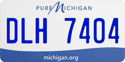 MI license plate DLH7404