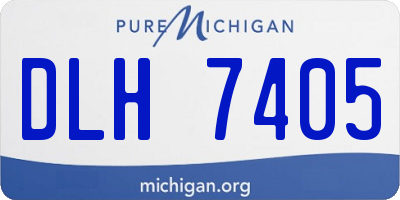 MI license plate DLH7405