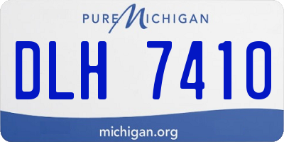 MI license plate DLH7410