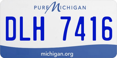 MI license plate DLH7416