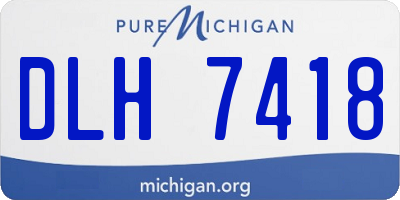 MI license plate DLH7418