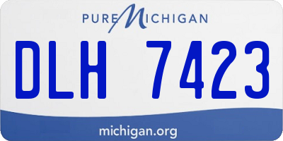 MI license plate DLH7423