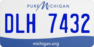 MI license plate DLH7432