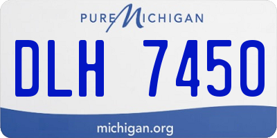 MI license plate DLH7450