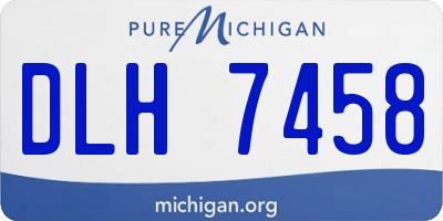 MI license plate DLH7458