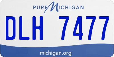 MI license plate DLH7477