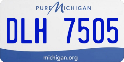 MI license plate DLH7505