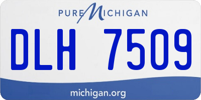 MI license plate DLH7509