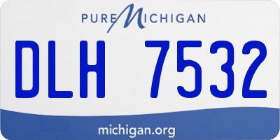 MI license plate DLH7532