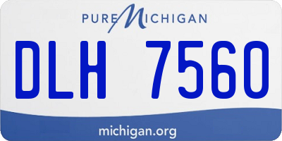 MI license plate DLH7560