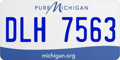 MI license plate DLH7563
