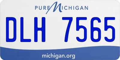 MI license plate DLH7565