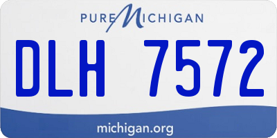 MI license plate DLH7572