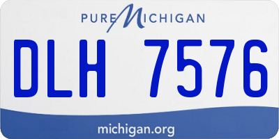 MI license plate DLH7576