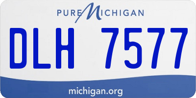 MI license plate DLH7577