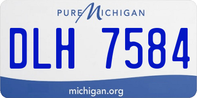 MI license plate DLH7584