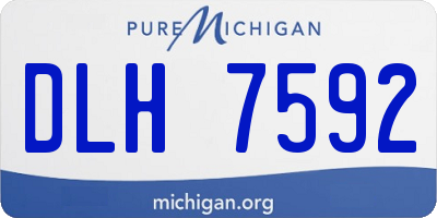 MI license plate DLH7592