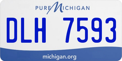 MI license plate DLH7593