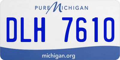 MI license plate DLH7610